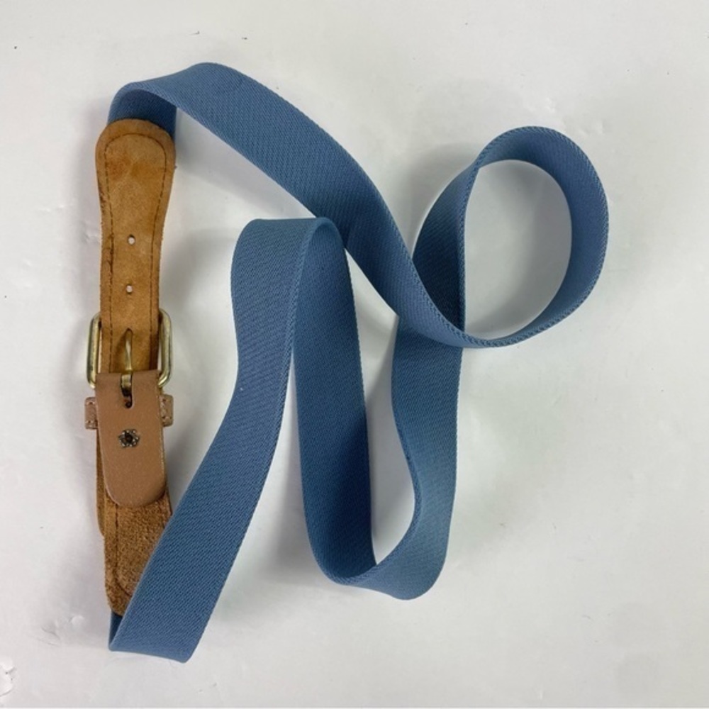 Blue Stretch Surcingle Belt - Picture 3 of 13